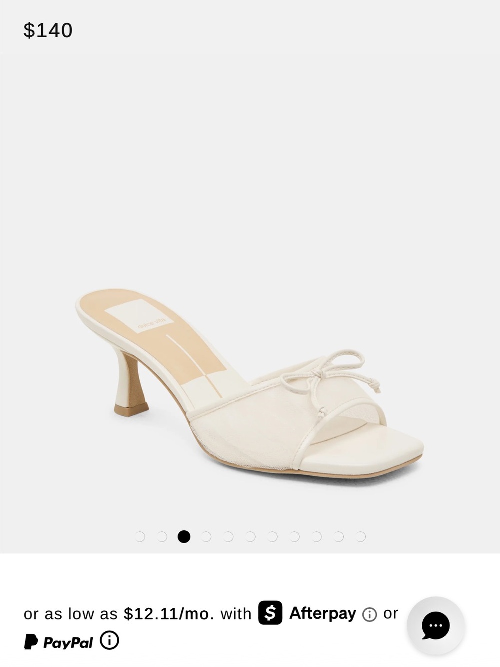 Dolce Vita Galen Heels White Tulle